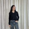 Black Knit Top