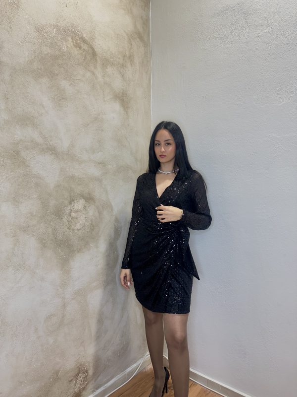 Black Sparkle Φόρεμα - Image 2