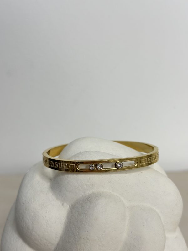 Greek Key Bangle Βραχιόλι - Image 2