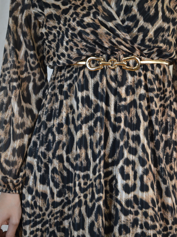 Leopard Wrap φόρεμα - Image 3